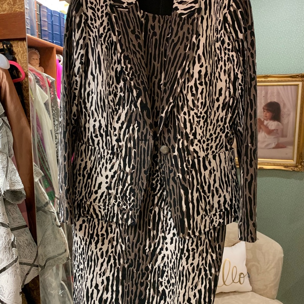 St. John dress and jacket